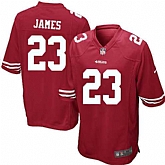Nike Men & Women & Youth 49ers #23 James Red Team Color Game Jersey,baseball caps,new era cap wholesale,wholesale hats